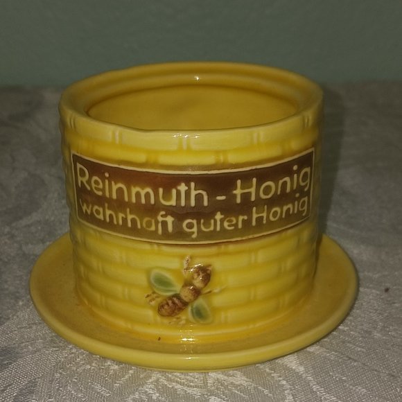 Vintage Goebel W Germany Honey Pot with Lid and Spoon ca. 1960 - 1972 - Picture 9 of 11